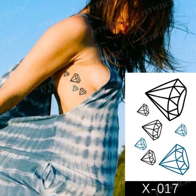 Women's Different Stickers Tattoo Temporary Waterproof Neck Arm Leg Tattoo Colorful Design - TaTTTy