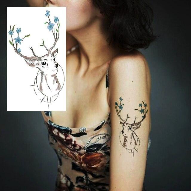 Women's Different Stickers Tattoo Temporary Waterproof Neck Arm Leg Tattoo Colorful Design - TaTTTy