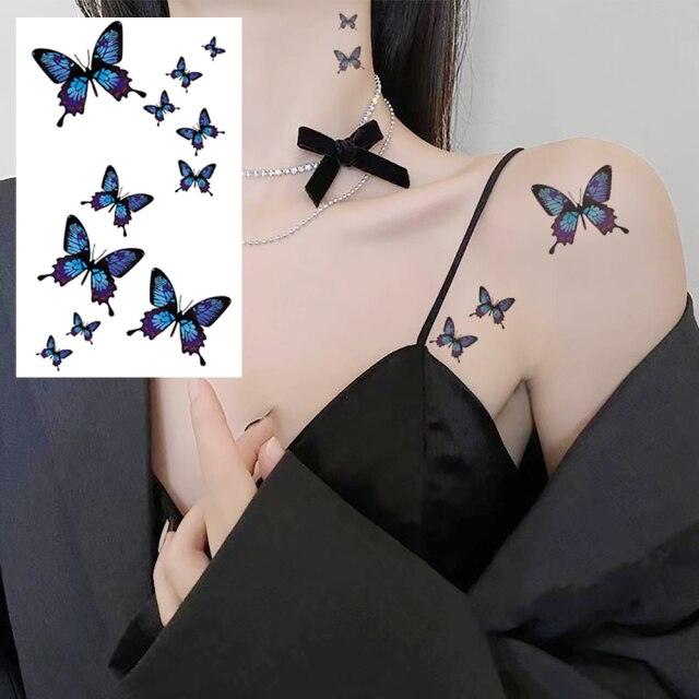 Women's Different Stickers Tattoo Temporary Waterproof Neck Arm Leg Tattoo Colorful Design - TaTTTy