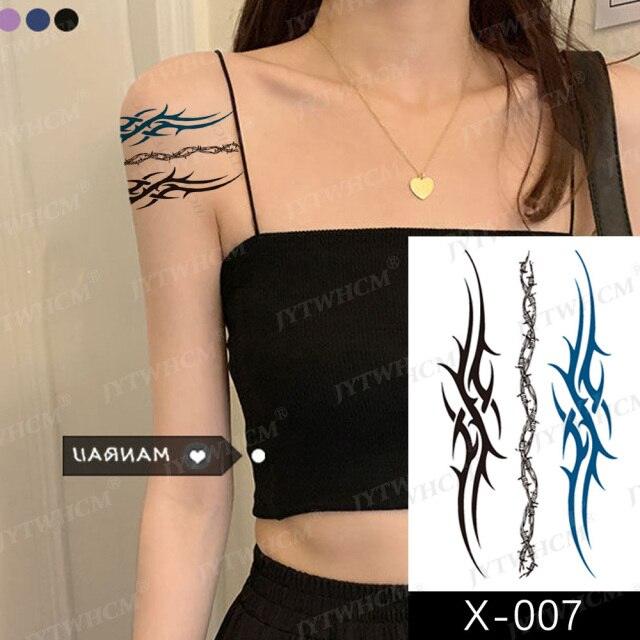 Women's Different Stickers Tattoo Temporary Waterproof Neck Arm Leg Tattoo Colorful Design - TaTTTy