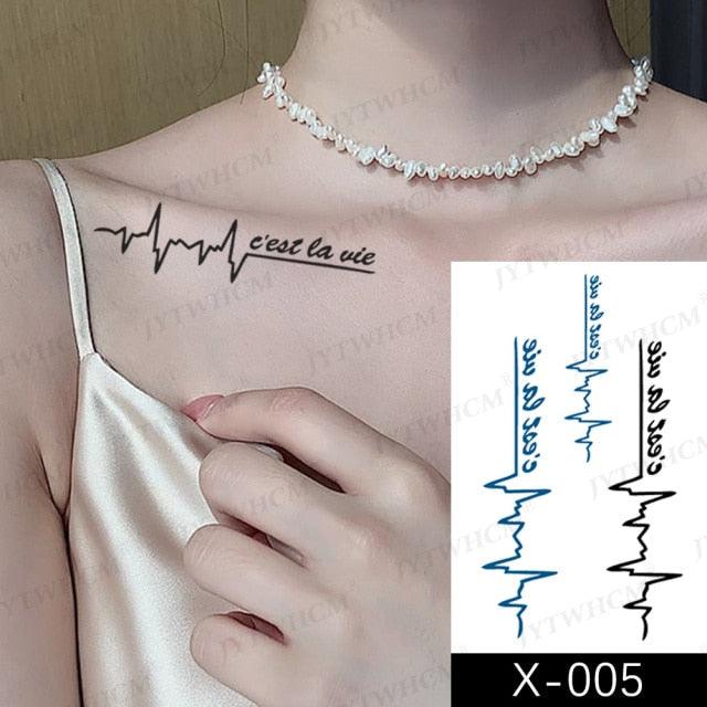 Women's Different Stickers Tattoo Temporary Waterproof Neck Arm Leg Tattoo Colorful Design - TaTTTy