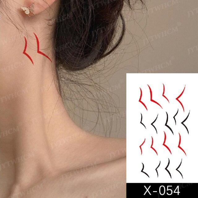 Women's Different Stickers Tattoo Temporary Waterproof Neck Arm Leg Tattoo Colorful Design - TaTTTy