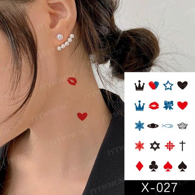 Women's Different Stickers Tattoo Temporary Waterproof Neck Arm Leg Tattoo Colorful Design - TaTTTy