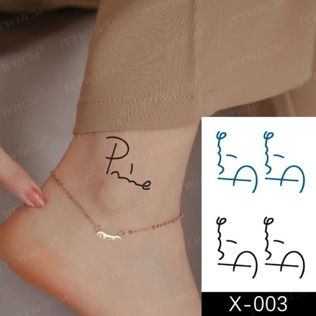 Women's Different Stickers Tattoo Temporary Waterproof Neck Arm Leg Tattoo Colorful Design - TaTTTy