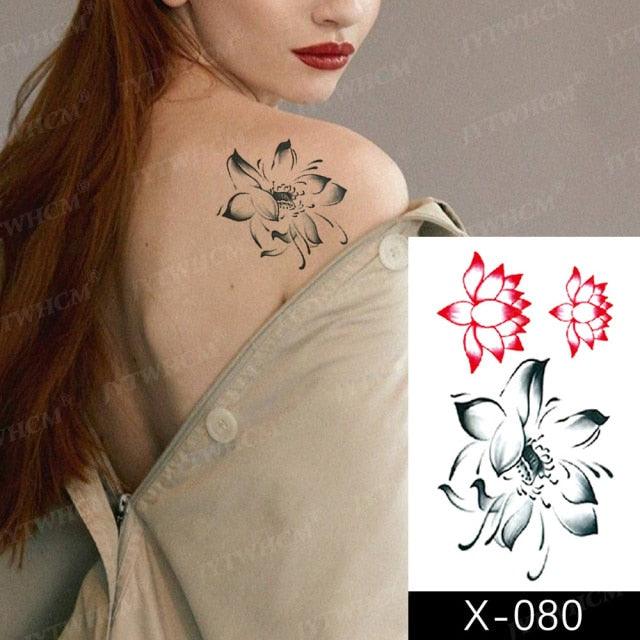 Women's Different Stickers Tattoo Temporary Waterproof Neck Arm Leg Tattoo Colorful Design - TaTTTy