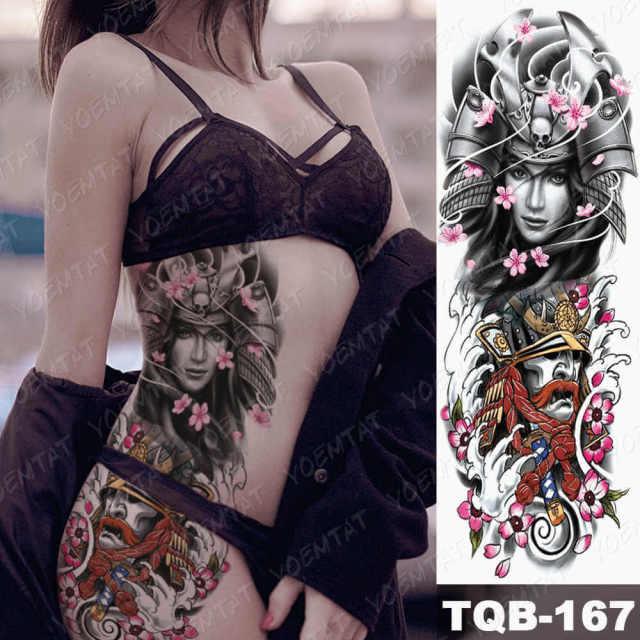 Womens Large Waterproof Temporary Sticker Tattoo Tiger Fox Luxury Design From Wonderland - TaTTTy