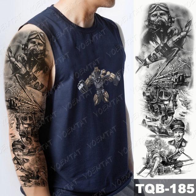 Womens Large Waterproof Temporary Sticker Tattoo Tiger Fox Luxury Design From Wonderland - TaTTTy