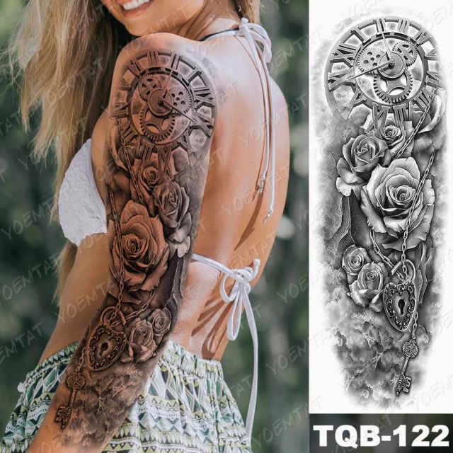 Womens Large Waterproof Temporary Sticker Tattoo Tiger Fox Luxury Design From Wonderland - TaTTTy