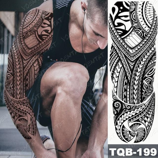 Womens Large Waterproof Temporary Sticker Tattoo Tiger Fox Luxury Design From Wonderland - TaTTTy