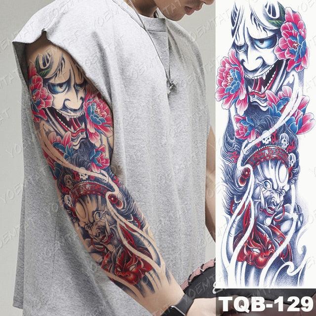 Womens Large Waterproof Temporary Sticker Tattoo Tiger Fox Luxury Design From Wonderland - TaTTTy