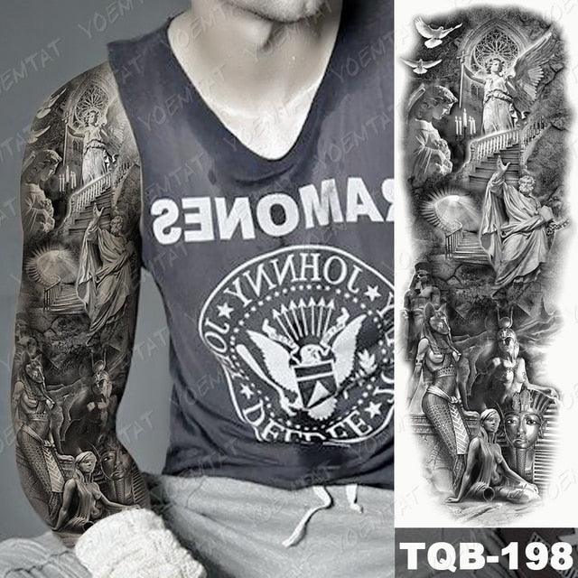 Womens Large Waterproof Temporary Sticker Tattoo Tiger Fox Luxury Design From Wonderland - TaTTTy